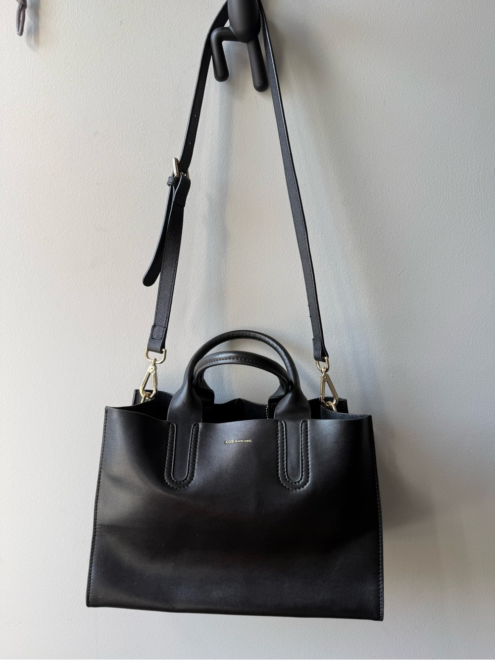 Kurt Geiger Black Tote with Gold Hardware